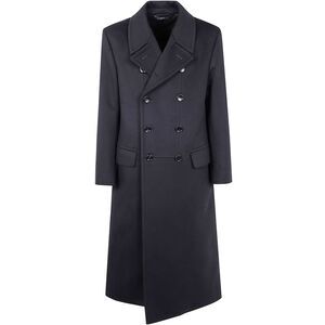 Tom Ford Men Pure Cashmere Luxury Melton Double Breasted Officier Coat